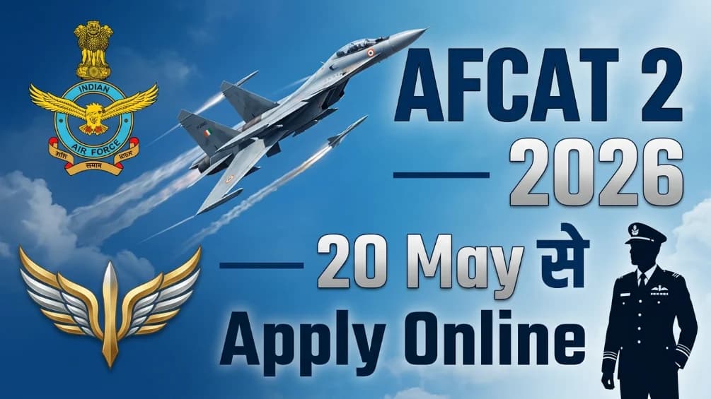 AFCAT 02 2026 Notification Indian Air Force Apply Online 20 May Flying Branch