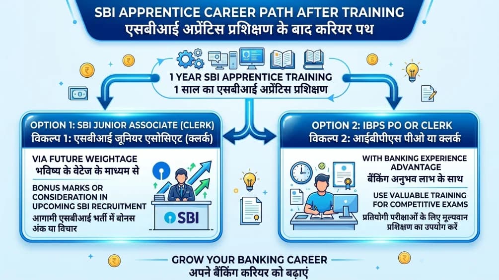 SBI Apprentice Career Path After Training Junior Associate IBPS Banking