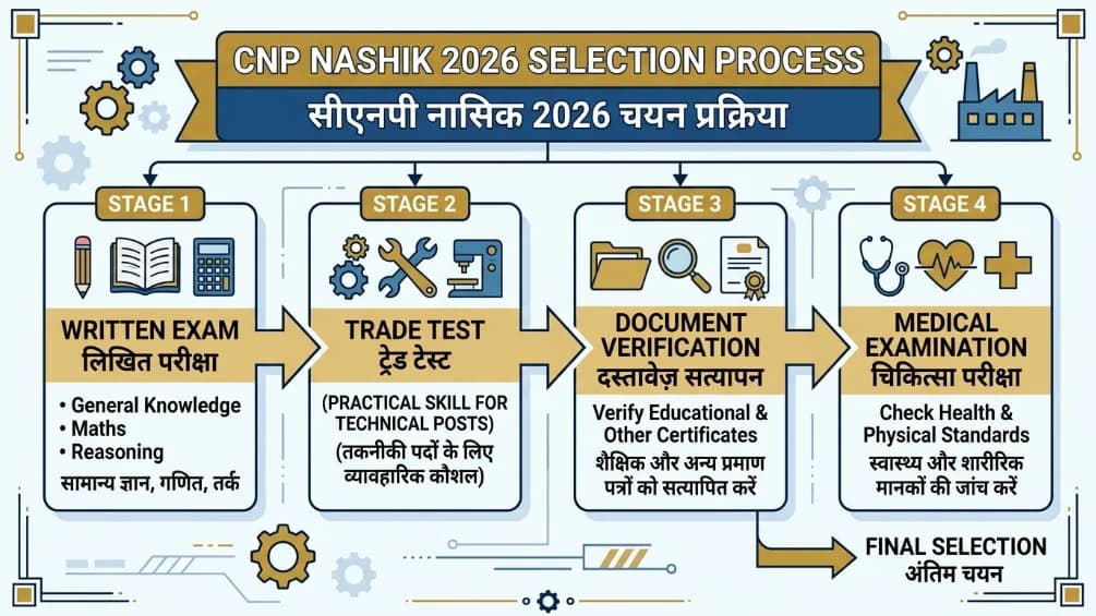 CNP Nashik 2026 Selection Process Written Trade Test Medical