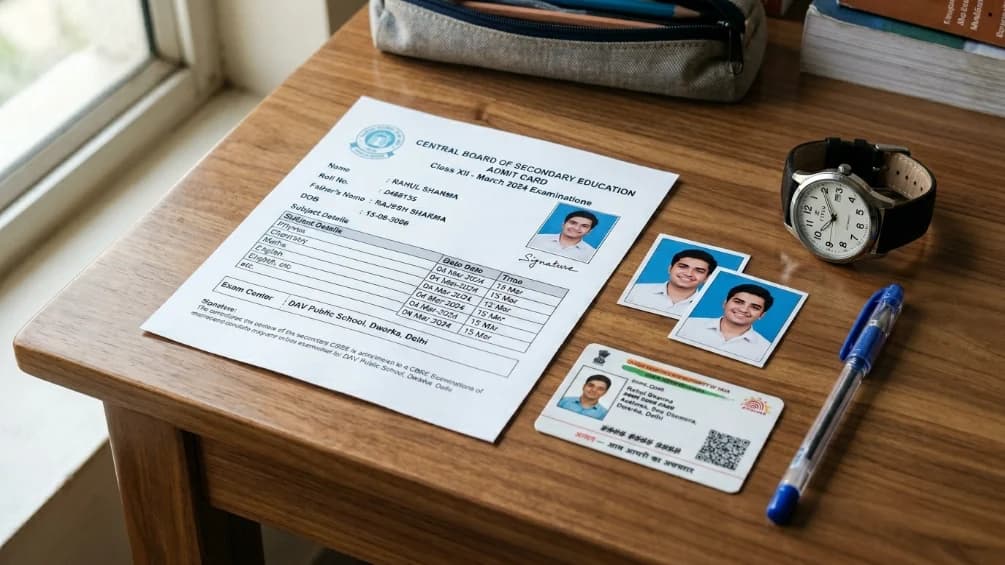 Exam day checklist including stationary, photo ID, and Bihar BCECE Admit Card copy
