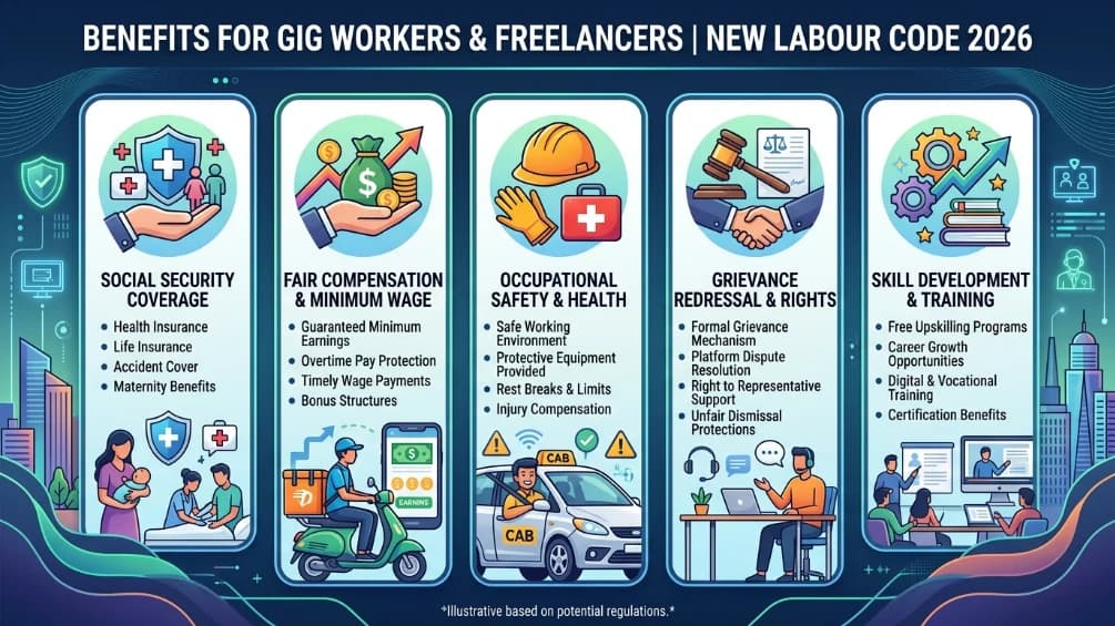 Gig Workers Benefits Under New Labour Code