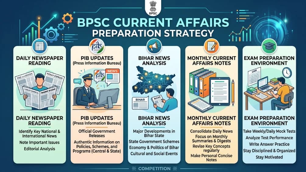 BPSC Preparation 2026 70वीं CCE की तैयारी कैसे करें — Subject Wise Strategy, Books और Study Plan
