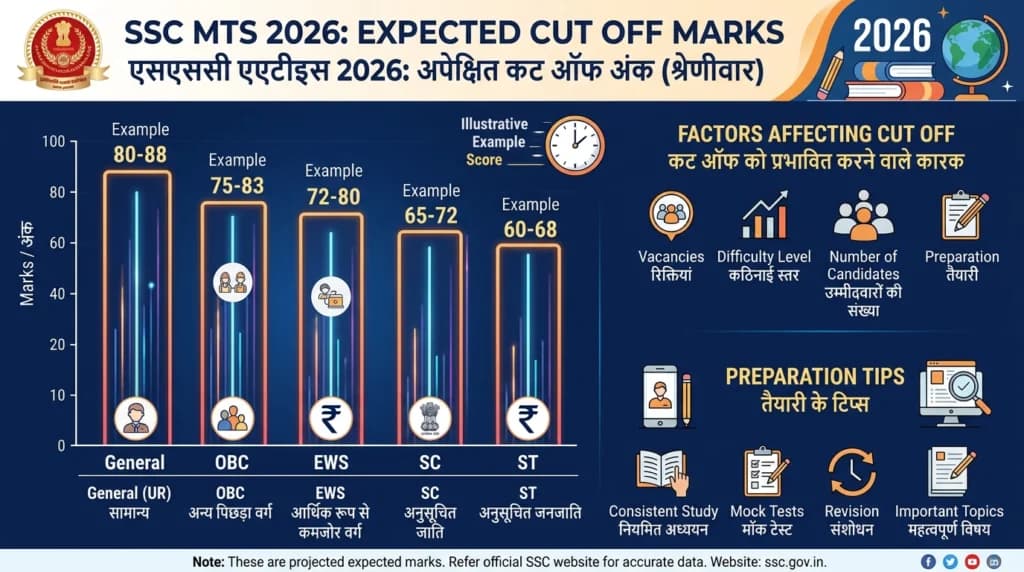 SSC MTS Cut Off 2026 Category Wise Expected Marks MTS Havaldar