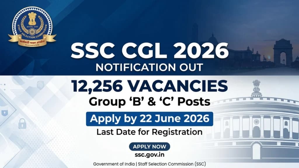SSC CGL 2026 Notification – 12256 Group B C Vacancies Apply Online at ssc.gov.in