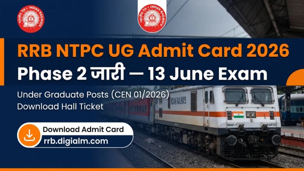RRB NTPC UG Admit Card 2026 Phase 2