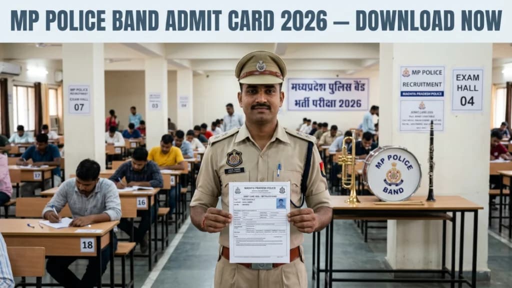 MP Police Constable Band Admit Card 2026 Download mppolice.gov.in Skill Test Date