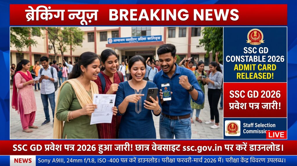 SSC GD Admit Card Latest Update