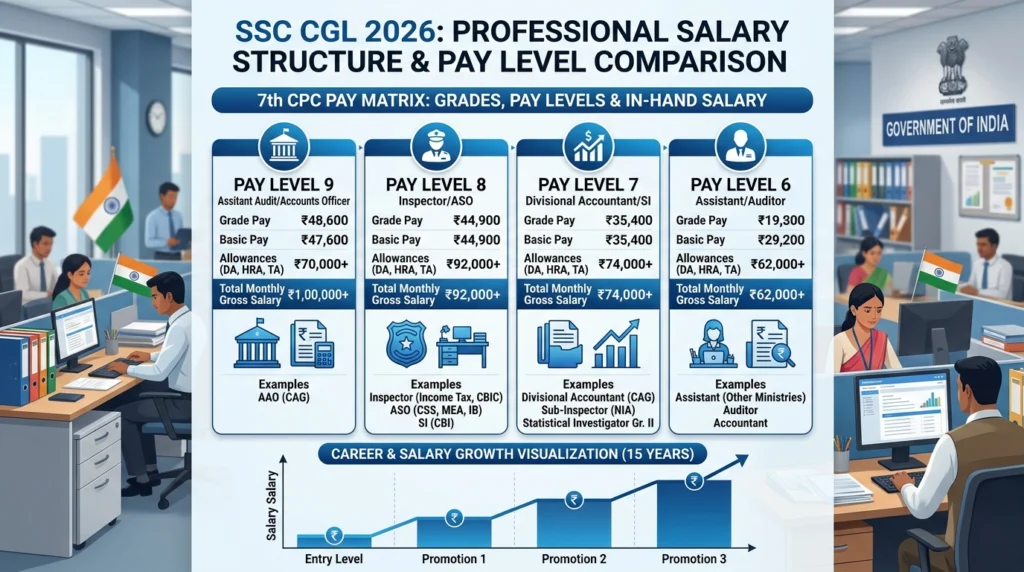 SSC CGL 2026 Salary Pay Scale