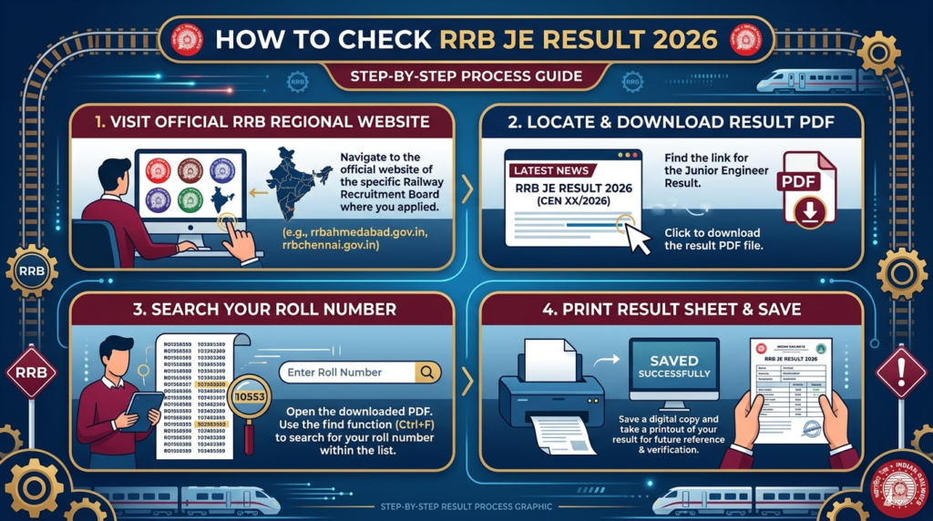 How To Check RRB JE Result 2026